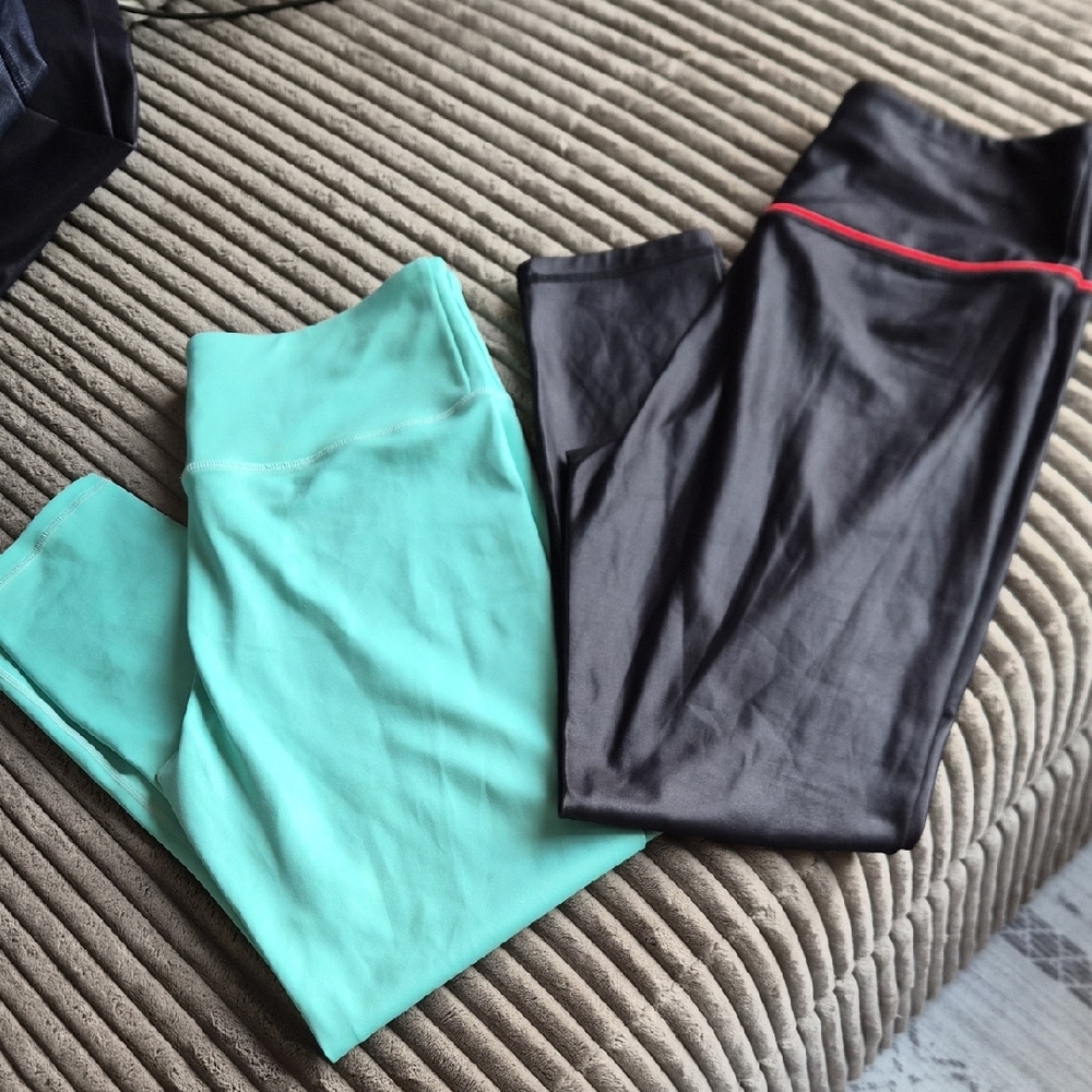 ZYIA Mint and Black Leggings Bundle 8-10